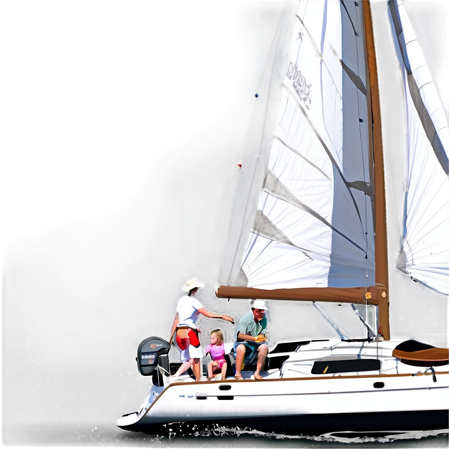 Family Sailing Holiday Png Cjf PNG Image