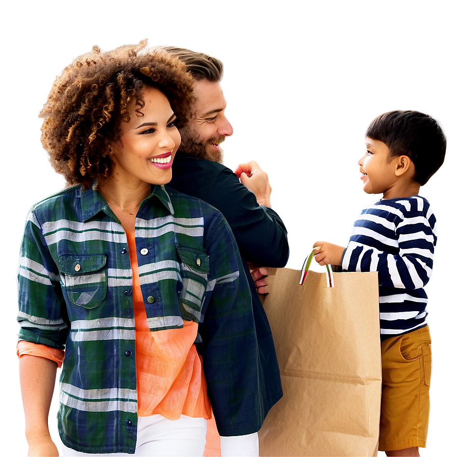 Family Shopping Day Png 89 PNG Image