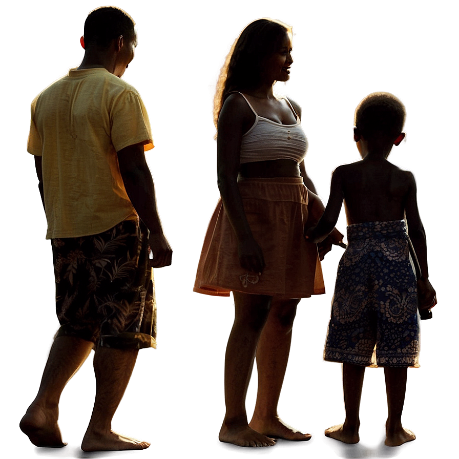 Family Silhouette Sunset Png 05042024 PNG Image