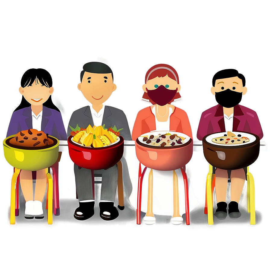 Family Thanksgiving Feast Png Vkc PNG Image