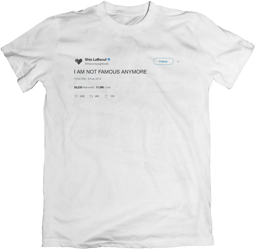 Famous Tweet T Shirt PNG Image