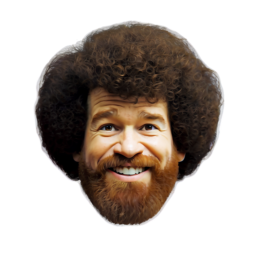 Fan Art Bob Ross Hair Png Bms43 PNG Image