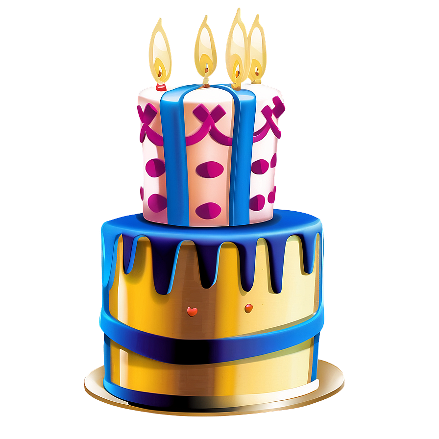 Fancy Birthday Cake Png 05042024 PNG Image