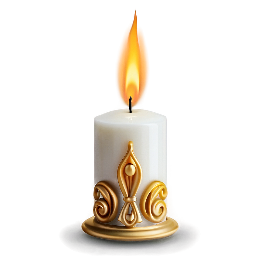 Fancy Candle Png 06242024 PNG Image