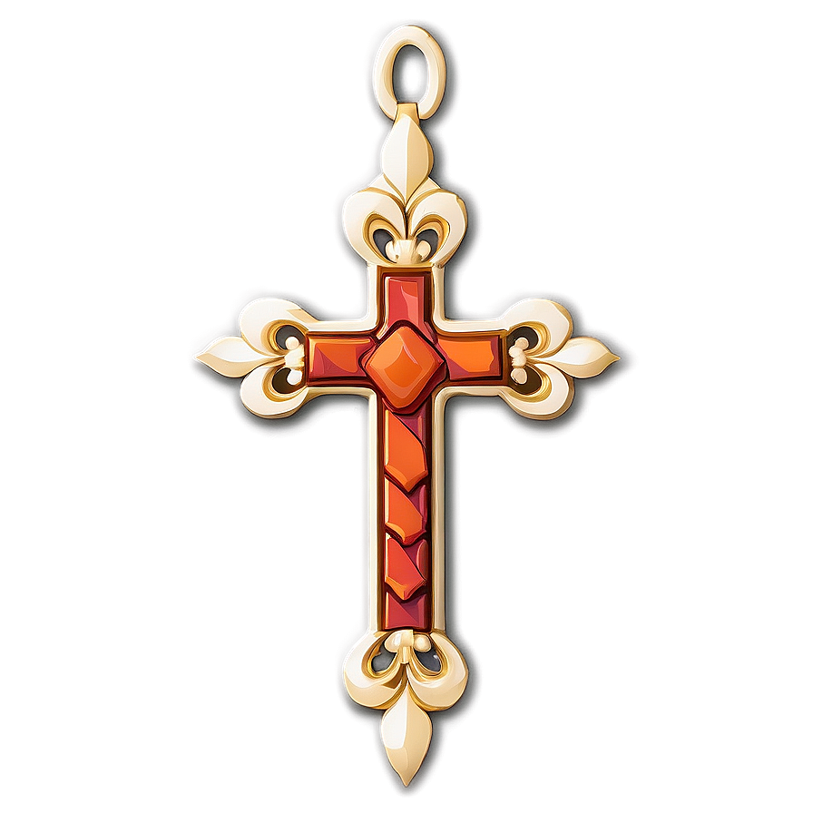 Fancy Cross In Circle Png 06292024 PNG Image