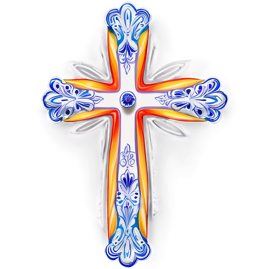 Fancy Cross Pattern Png 06292024 PNG Image