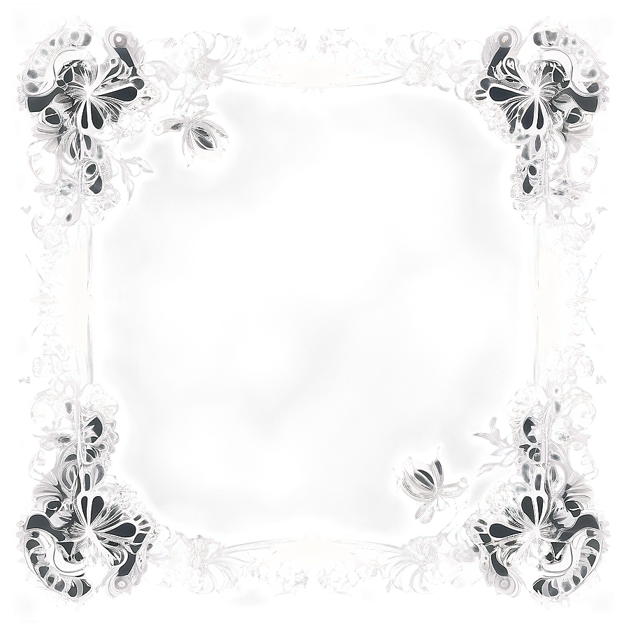 Fancy Frame With Lace Png 38 PNG Image