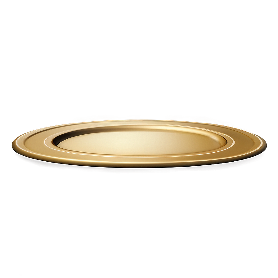 Fancy Gold Plate Png 6 PNG Image