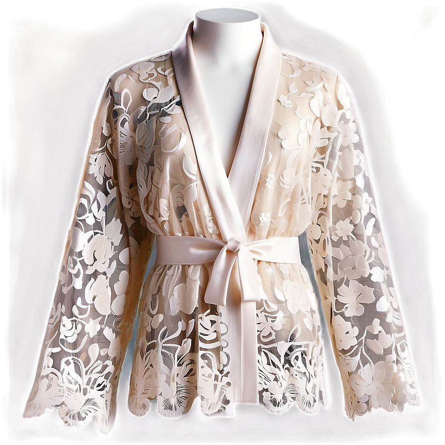 Fancy Lace Robe Png 06132024 PNG Image