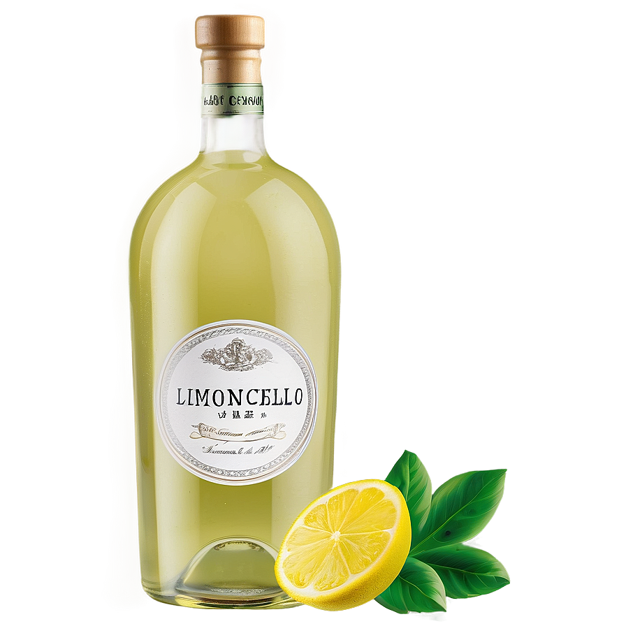 Fancy Limoncello Bottle Png Seh PNG Image