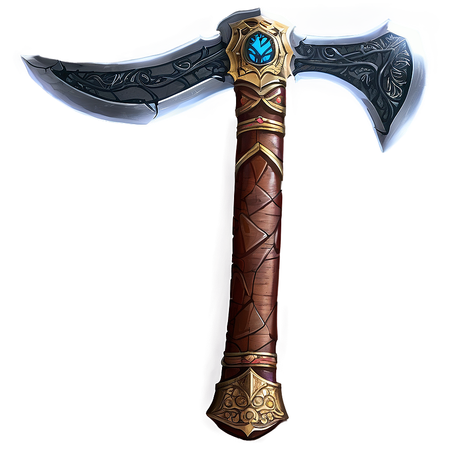 Fantasy Axe Illustration Png Bwa47 PNG Image