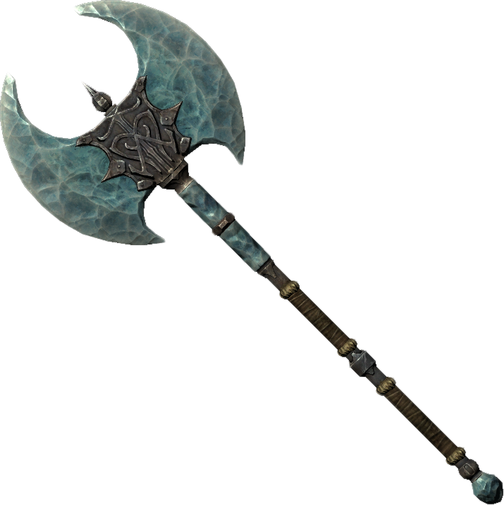 Fantasy Battle Axe PNG Image