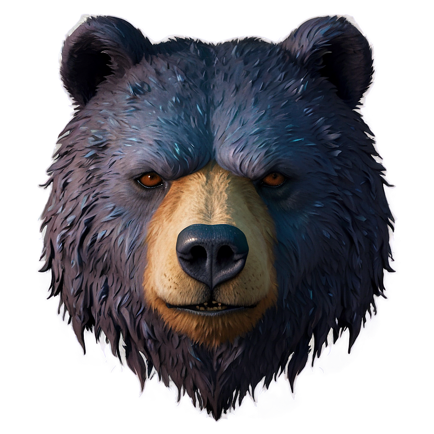 Fantasy Bear Face Png 06292024 PNG Image