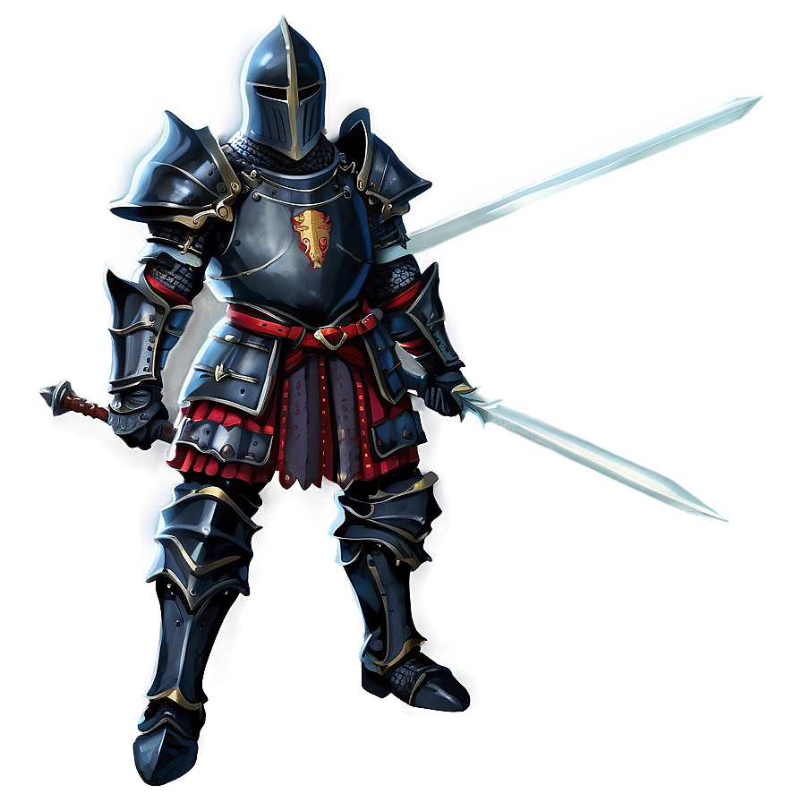 Fantasy Black Knight Art Png Ilm PNG Image