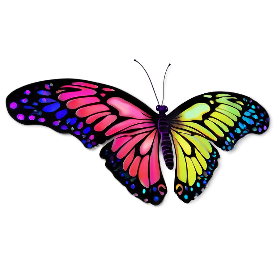 Fantasy Butterfly Glow Png Evb3 PNG Image