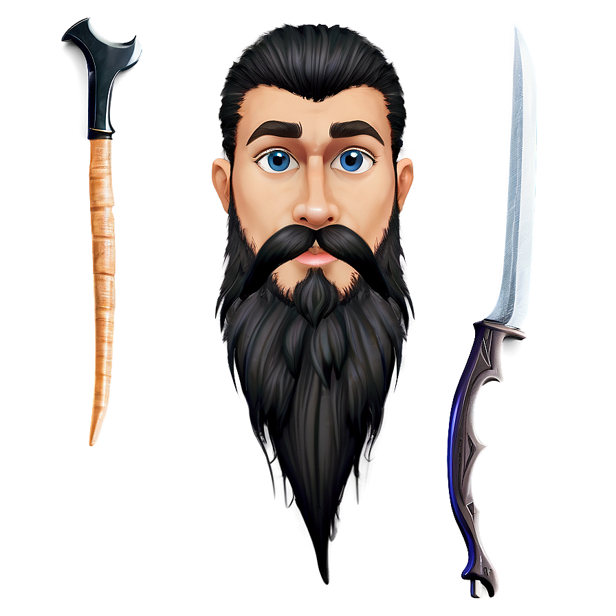 Fantasy Cartoon Beard Png Xut PNG Image