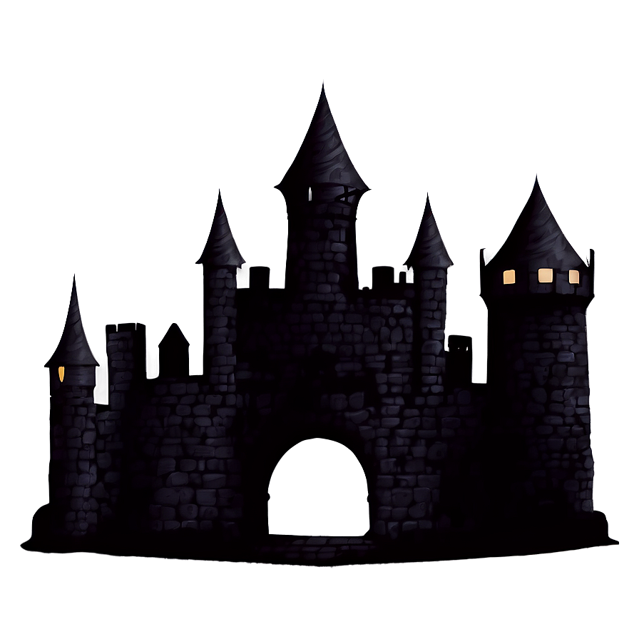 Fantasy Castle Silhouette Png 06232024 PNG Image