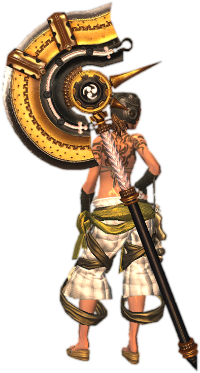 Fantasy Character Giant Axe PNG Image