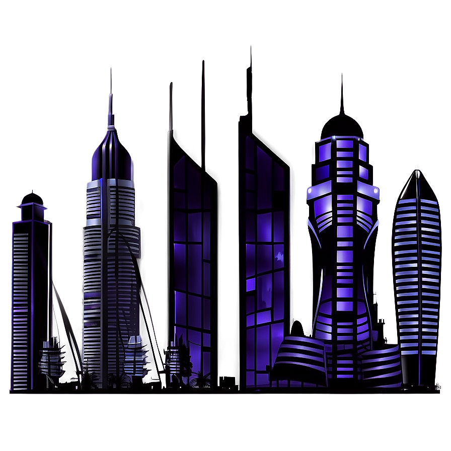 Fantasy City Skyline Png 06202024 PNG Image