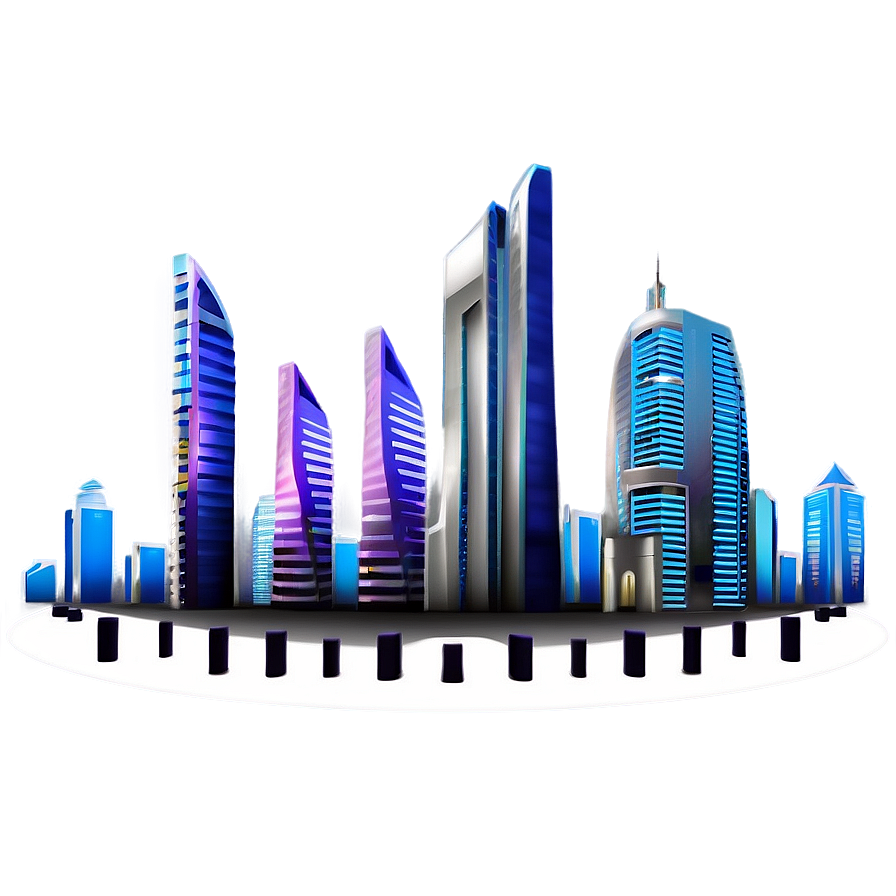 Fantasy City Skyline Png 15 PNG Image