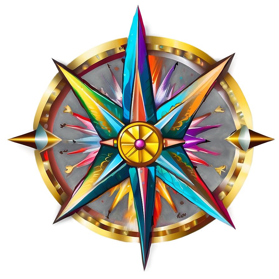 Fantasy Compass Rose Artwork Png Mur29 PNG Image