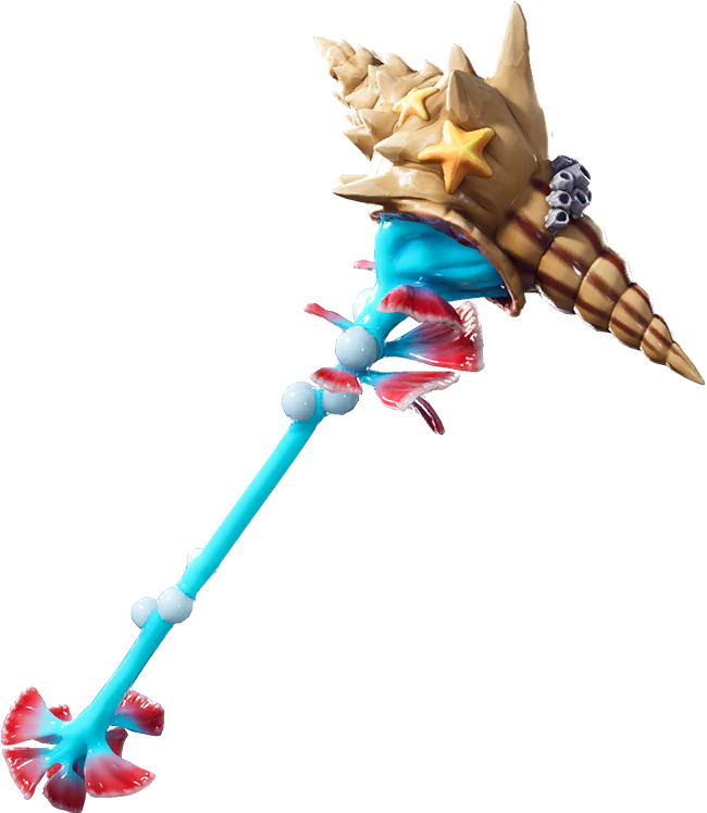 Fantasy Conch Staff Design PNG Image