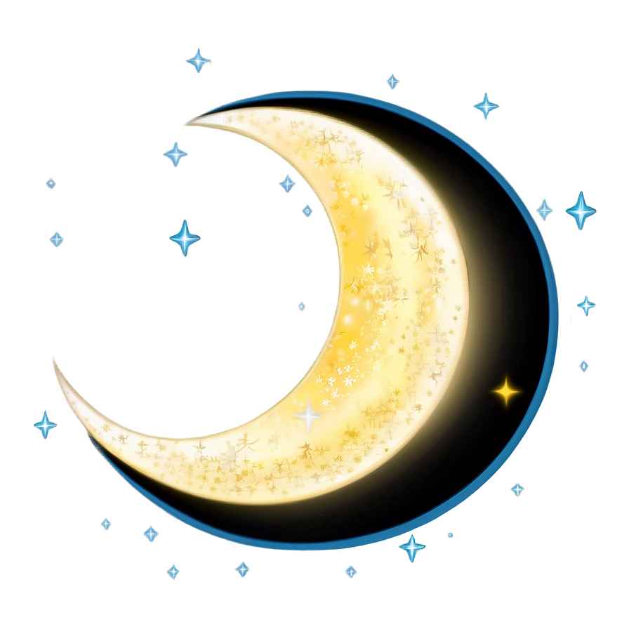 Fantasy Crescent Moon Png Qge PNG Image