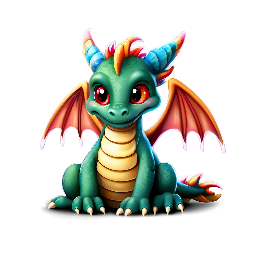 Fantasy Cute Dragon Png 06262024 PNG Image