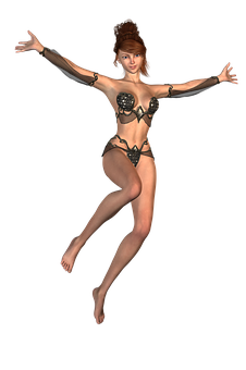 Fantasy Dancer3 D Model PNG Image