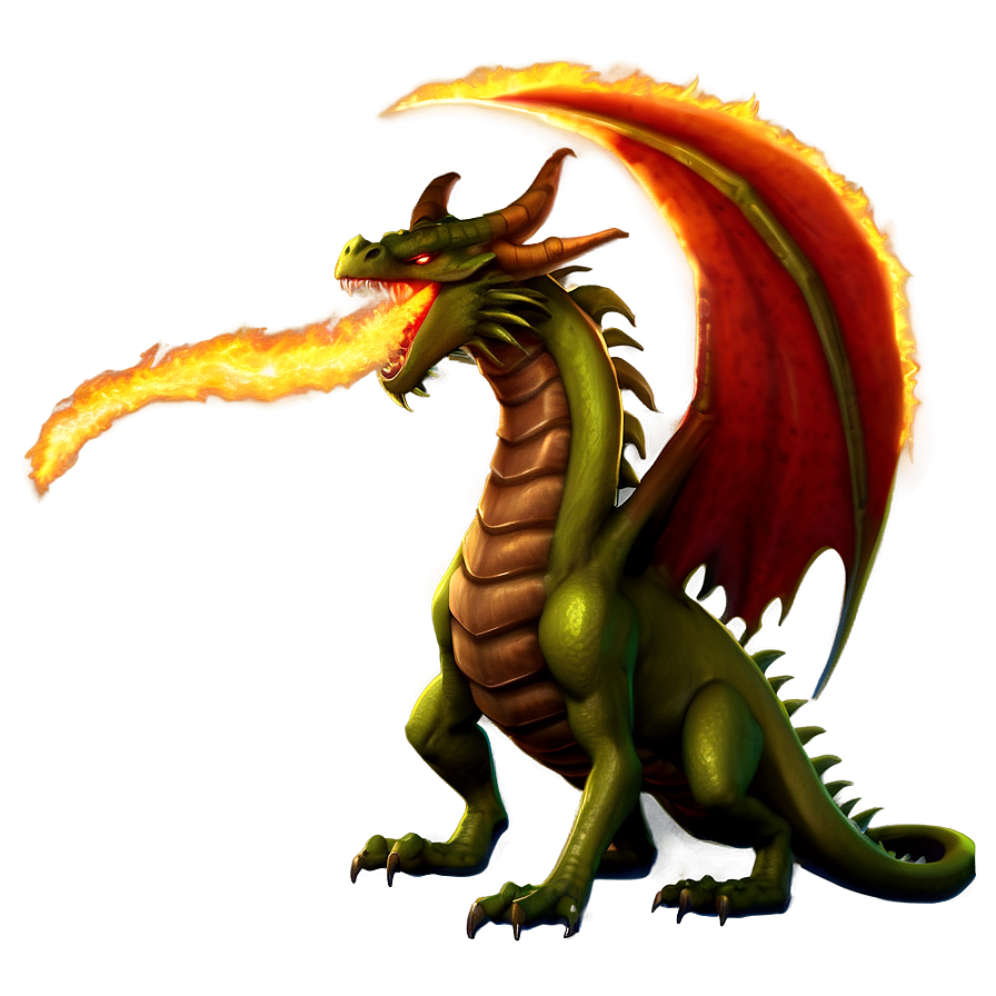 Fantasy Dragon Fire Blast Png Pja74 PNG Image