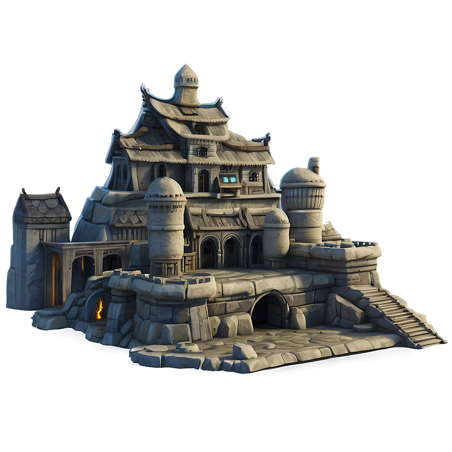 Fantasy Dwarven City Png Nqc PNG Image