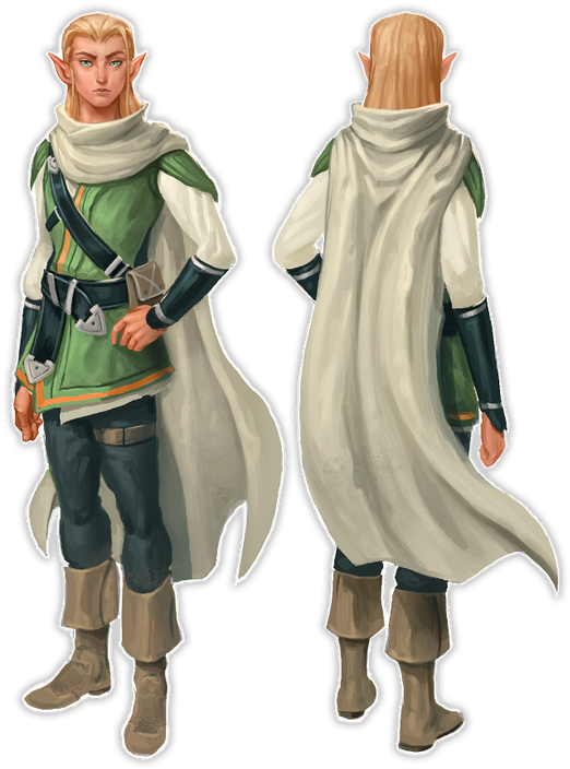 Fantasy_ Elf_ Character_ Design PNG Image