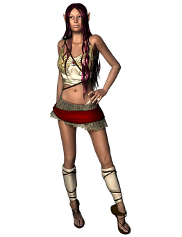 Fantasy_ Elf_ Girl_ Render.jpg PNG Image