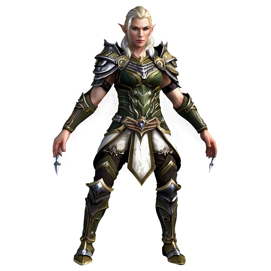 Fantasy Elf Warrior Png Cep PNG Image