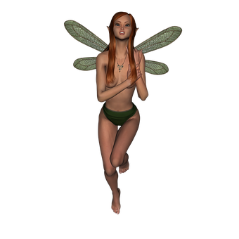 Fantasy Fairy Elf Illustration PNG Image