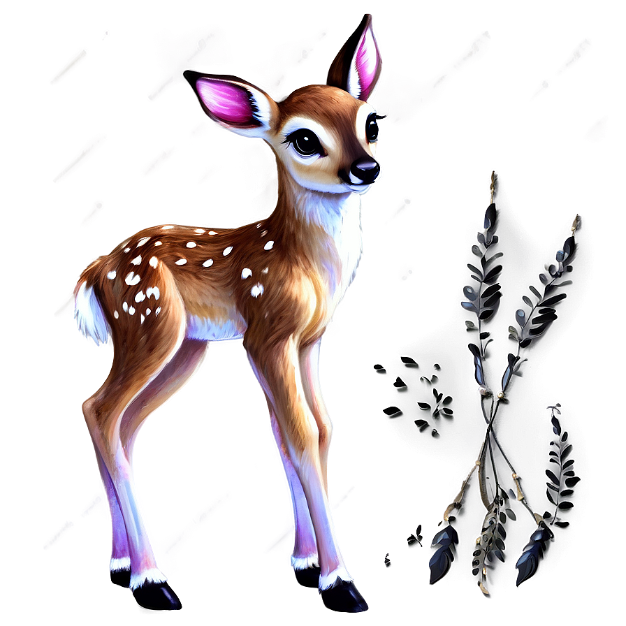 Fantasy Fawn Art Png 06242024 PNG Image