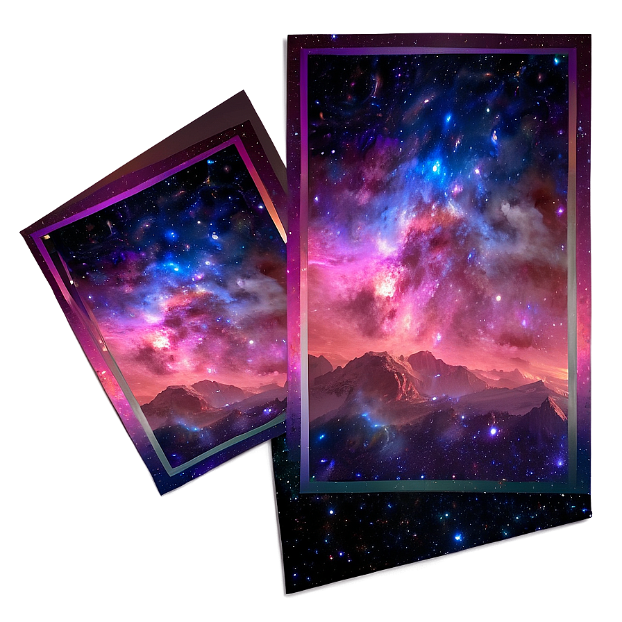 Fantasy Galaxy Stars Scene Png Xxt41 PNG Image