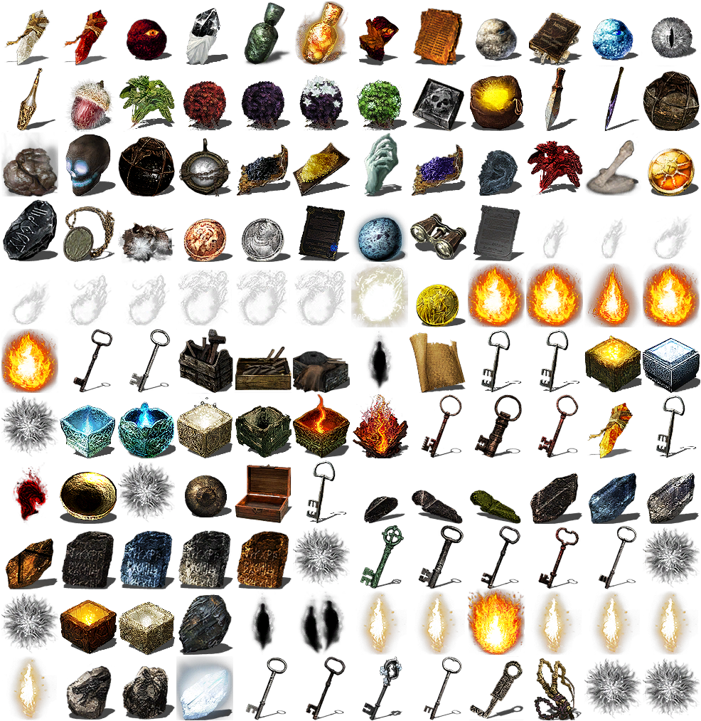 Fantasy Game Items Collection PNG Image