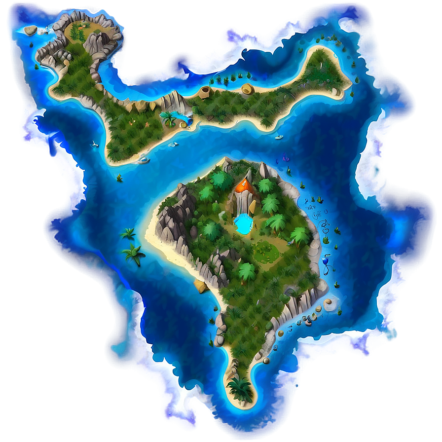 Fantasy Island Map Png Pdd PNG Image