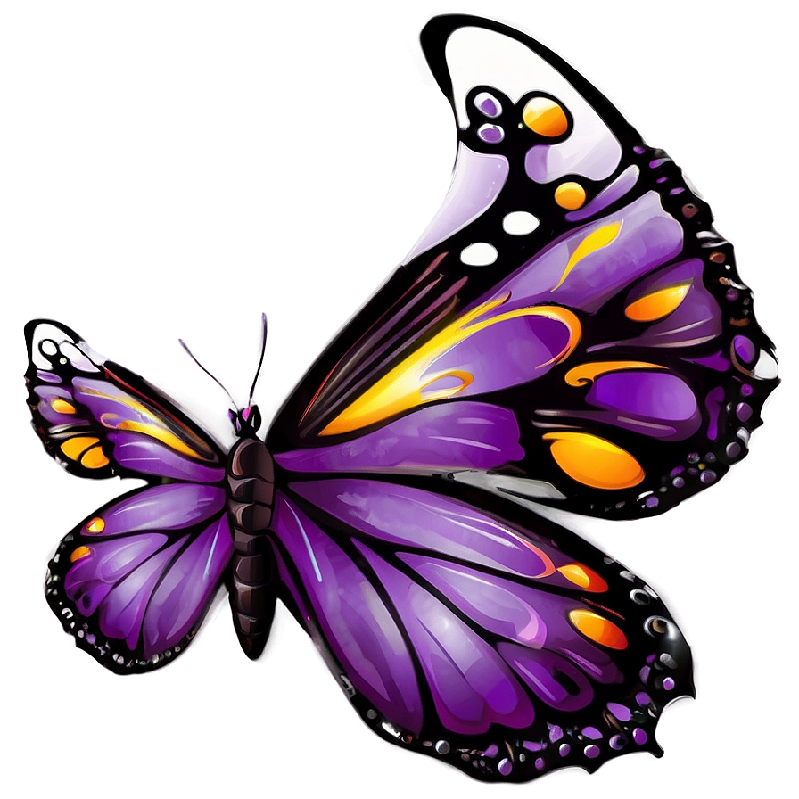 Fantasy Land Purple Butterfly Png 72 PNG Image