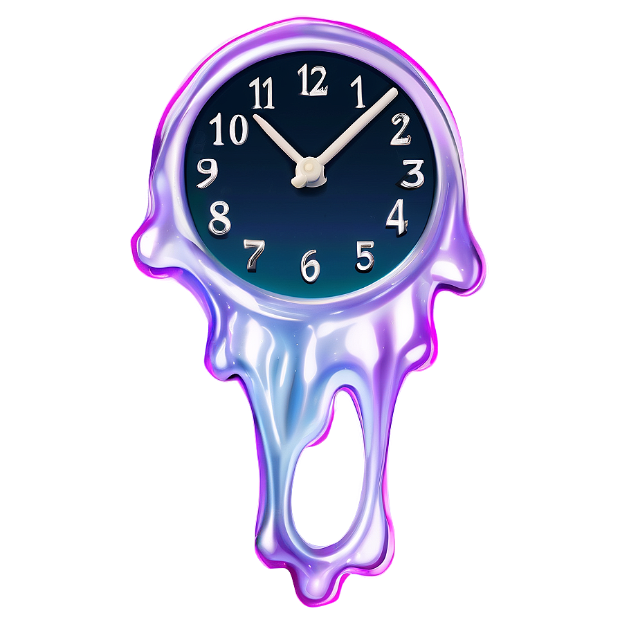 Fantasy Melting Clock Artwork Png 97 PNG Image