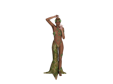 Fantasy_ Mermaid_ Costume PNG Image