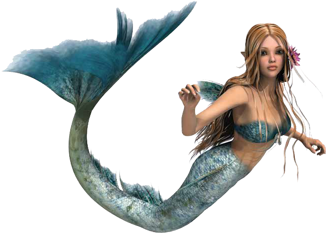 Fantasy Mermaid Illustration.png PNG Image