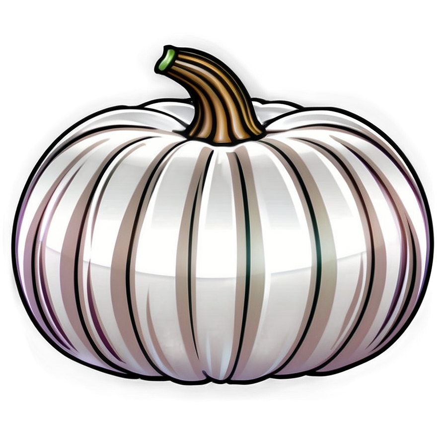 Fantasy Pumpkin Outline Art Png Wtb16 PNG Image