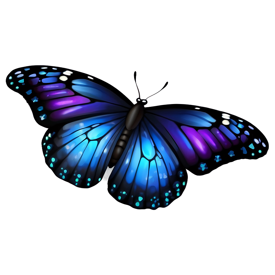 Fantasy Purple Butterfly Png Pvy PNG Image