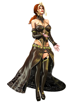 Fantasy Queen Artwork PNG Image