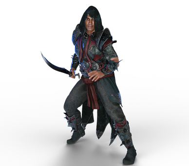 Fantasy Rogue Character PNG Image