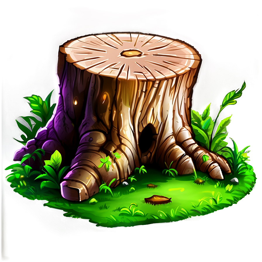 Fantasy Tree Stump Png 06132024 PNG Image