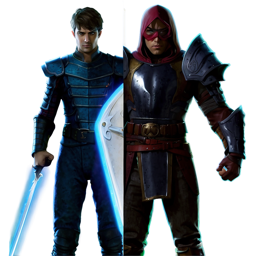 Fantasy Vs Reality Duel Png Xft24 PNG Image