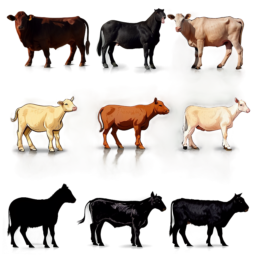 Farm Animal Silhouettes Png 67 PNG Image